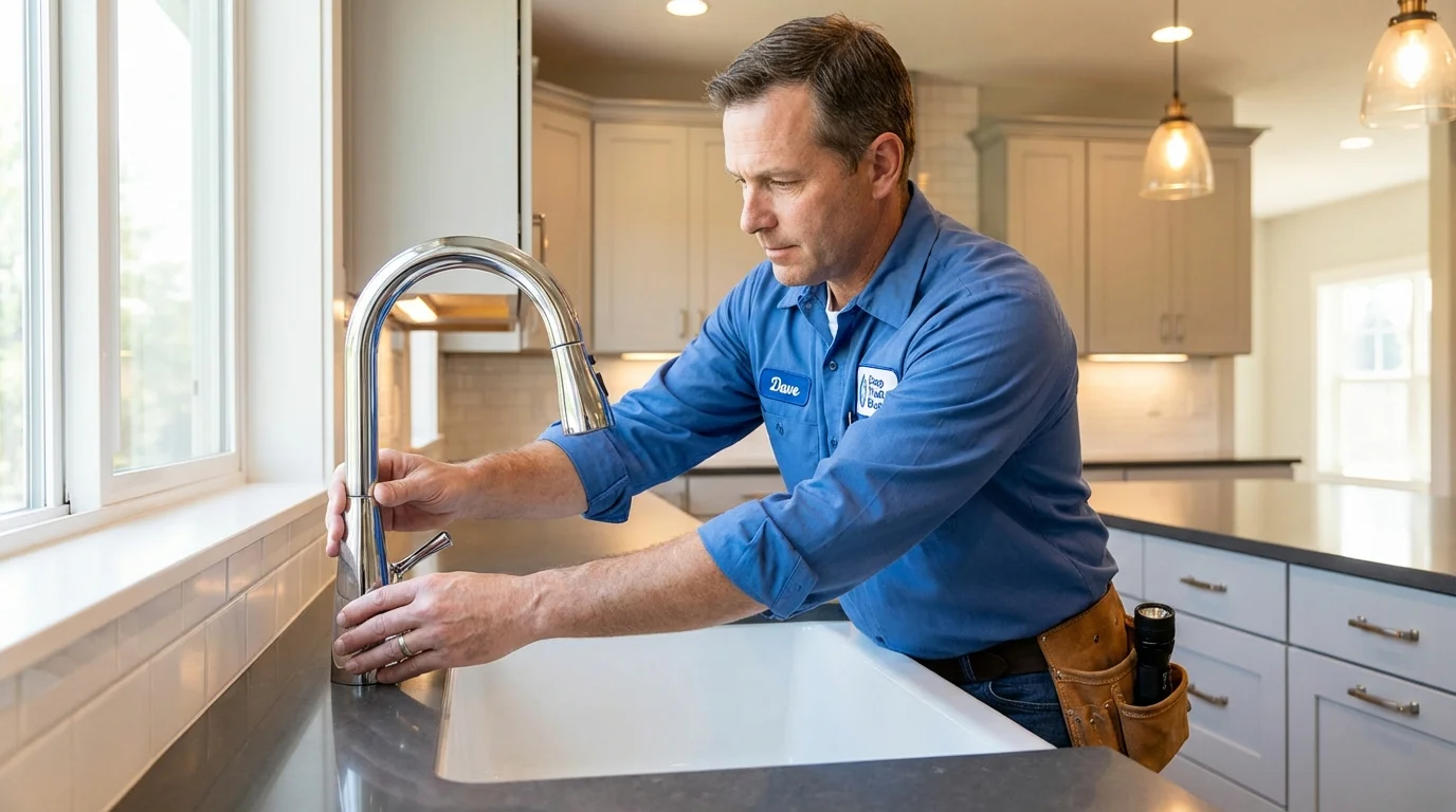 Kitchen faucet installation by Johns Plumbing LLC in Fort Hancock