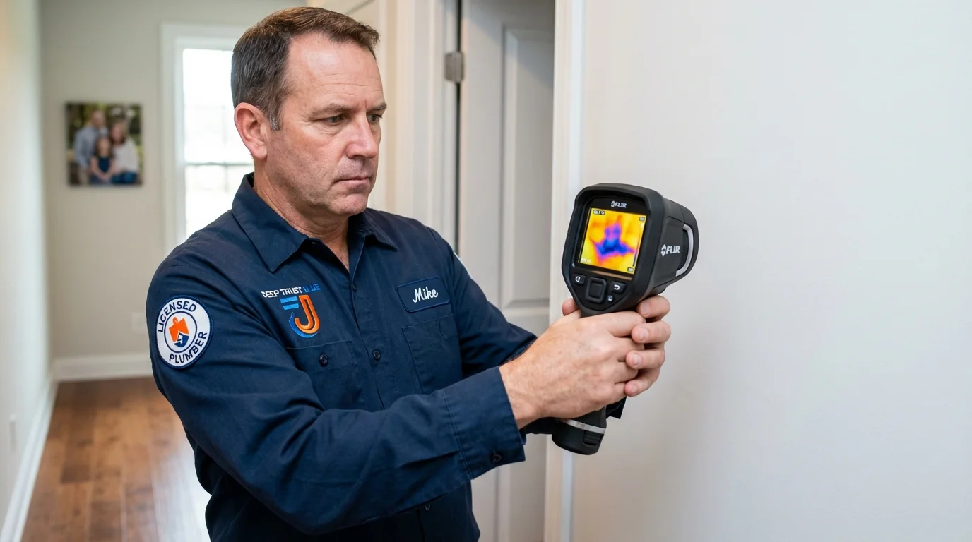 Thermal imaging leak detection by Johns Plumbing LLC in Fort Hancock