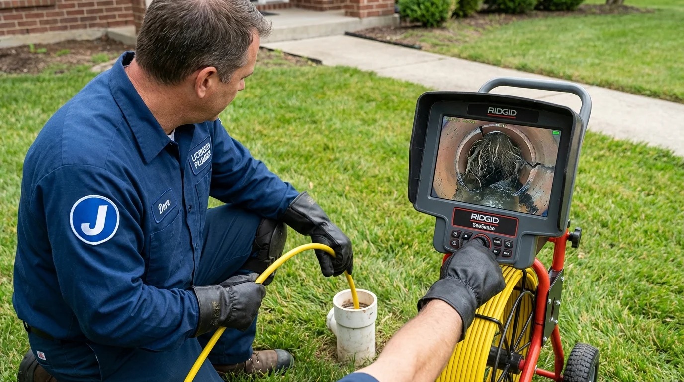 Sewer camera inspection being performed by Johns Plumbing LLC in Fort Hancock